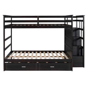 Bunk Bed With Twin Size Trundle And Staircase