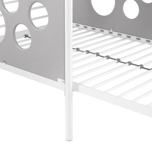 Twin Geo Cutout Colorful L-Shaped Bunk Bed