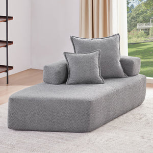 Frame For Oversized Modular U Shaped Sectional, Floor Couch Convertible Compressed Couch Spacious Foam Filled Sofa