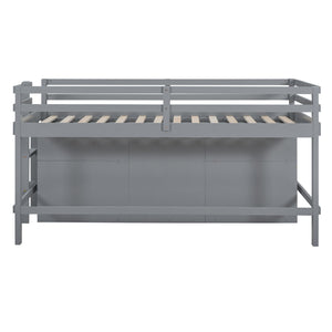 Loft Bed With 4 Drawers, Underneath Cabinet And Shelves
