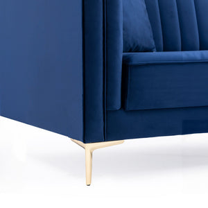 Angelina - Modern Channel Tufted Sofa