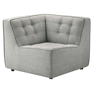 Selen - Corner Sectional Sofa - Light Gray