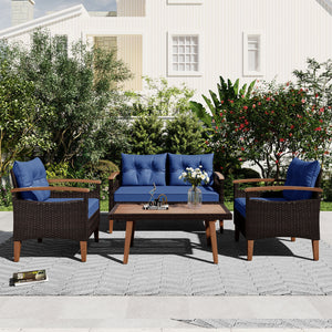 4 Piece Garden Furniture, Patio Seating Set