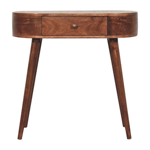 Rounded Wood Table