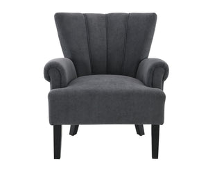Modern Accent Arm Chair With Channel Back