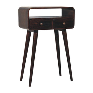 Solid Wood Curved Console Table
