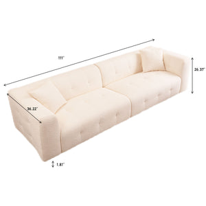 Stylish Sofa With Square Design And Thick Handrailing For Living Room