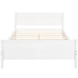 Platform Bed Frame Mattress Foundation Sleigh Bed With Headboard / Footboard / Wood Slat Suppor