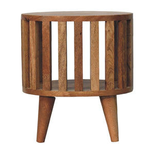 Ariella - Single Shelf Nightstand - Oak