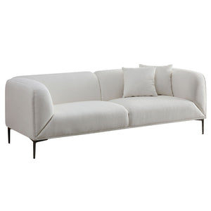 Modern Style Sofa With Solid Wood Frame And Cushions