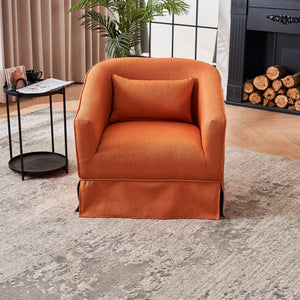 Swivel Accent Chairs Armchair For Living Room, Round Barrel Chairs