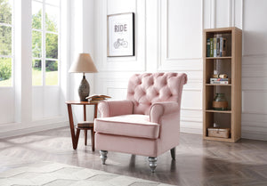 Elegant Round Arm Traditional Chair