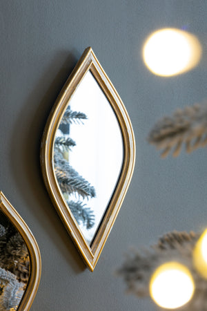 Small Decorative Mirror For Wall Decor, 2 Pieces Wall Accent
