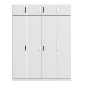 Contemporary 4 Door Wardrobe With 1 Drawer And Top Cabinet