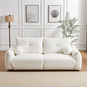 2 Seater Cushion Comfortable Sofas With 2 Cushions And 2 Ball Pillows