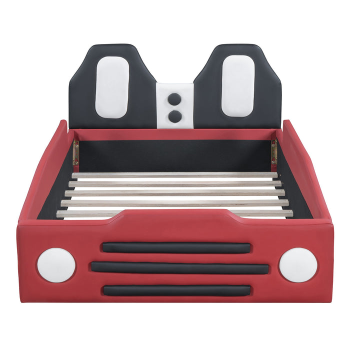 High Quality Race Car Shaped Platform Bed & Wheels