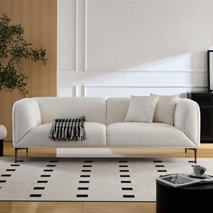 Modern Style Sofa With Solid Wood Frame And Cushions