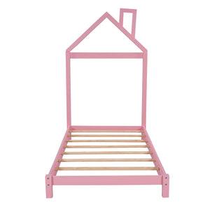Platform Bed With House Shaped Headboard