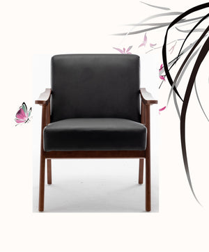 Accent Chair, Classic Mid Century Modern For Extra Seating