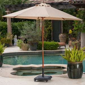 Wheelie - Umbrella Base Square - Black