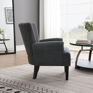 Modern Accent Arm Chair With Channel Back