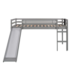 Loft Bed With Slide, Stair And Chalkboard