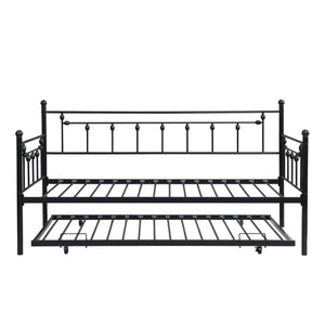 Twin Daybed With Trundle - Black