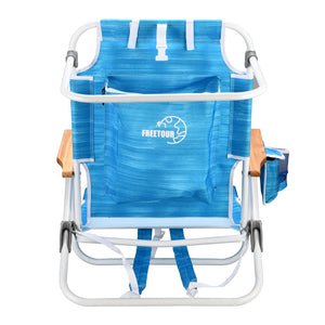 Backpack Beach Chair, 5 Position Chair With Pouch Folding Lightweight Positions