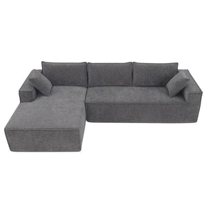 Free Combination Minimalist Style Modular Sectional, Wrinkle Resistant Couch Set L Shaped Compressed Sofa For Living Room