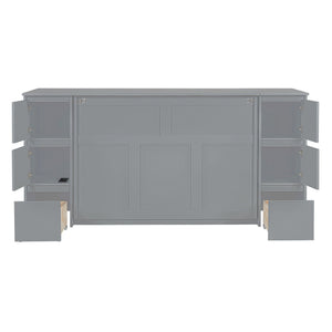 Murphy Bed With Drawers, Cabinets, And USB Ports