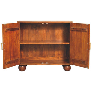 Carved Ball Cabinet - Chestnut