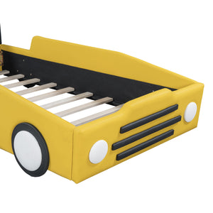 High Quality Race Car Shaped Platform Bed & Wheels