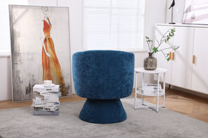 Swivel Accent Chair Armchair, Round Barrel Chair For Living Room Bedroom - Teal