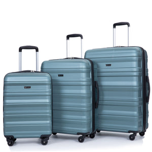 Expandable 3 Piece Luggage Sets Lightweight & Durable Suitcase, Spinner Wheels, Tsa Lock