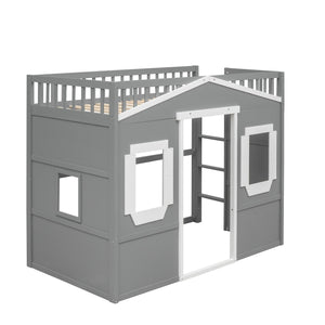 Elegant House Loft Bed With Ladder