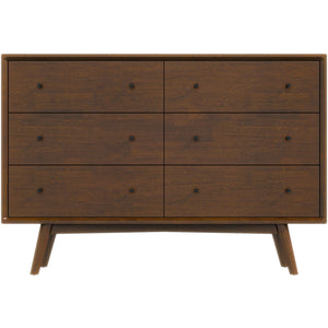 Caroline - Mid-Century Modern Solid Wood Dresser - Brown