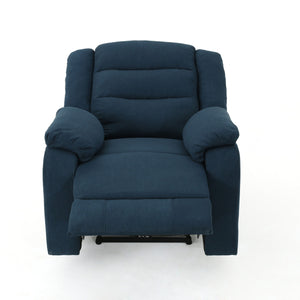Wide Power Standard Recliner - Navy Blue