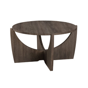 Contemporary Open Arch Base Round Table Cerused