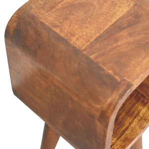 Minimalist Open Curved Nightstand