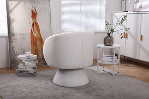 Swivel Accent Chair Armchair, Round Barrel Chair For Living Room Bedroom