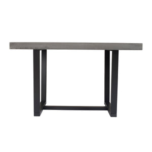 Rustic Metal And Solid Distressed Dining Table