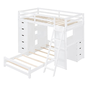 Bunk Bed With LED Light And USB Ports