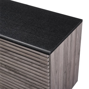 Contemporary Sliding Slat Door Sideboard