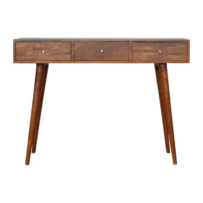3 Drawer Assorted Console - Brown