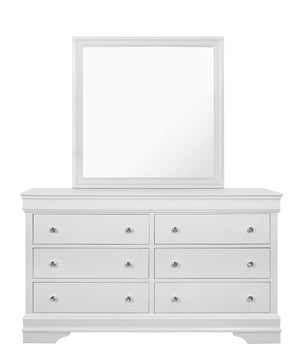 Shaker - Crocodile Metallic Mirror - White