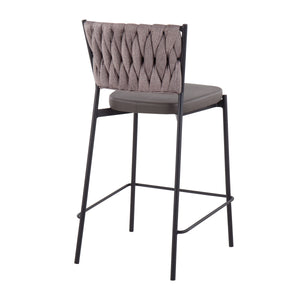 Tania - Braided Contemporary Counter Stool (Set of 2)