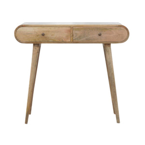Solid Wood Curved Edge Console Table