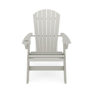 Adirondack Chair Sturdy HDPE Poly Lumber For Poolside, Patio, And Garden Relaxation