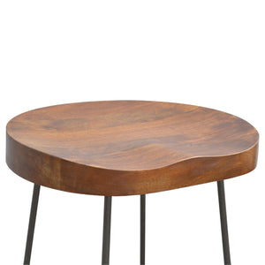 Industrial Chunky Bar Stool - Chestnut