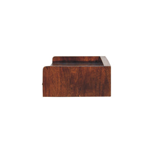 Floating Circle Bedside Table - Chestnut